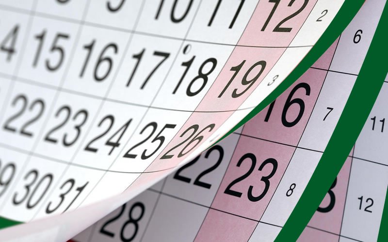 Calendário de Feriados e Datas Comemorativas 2019