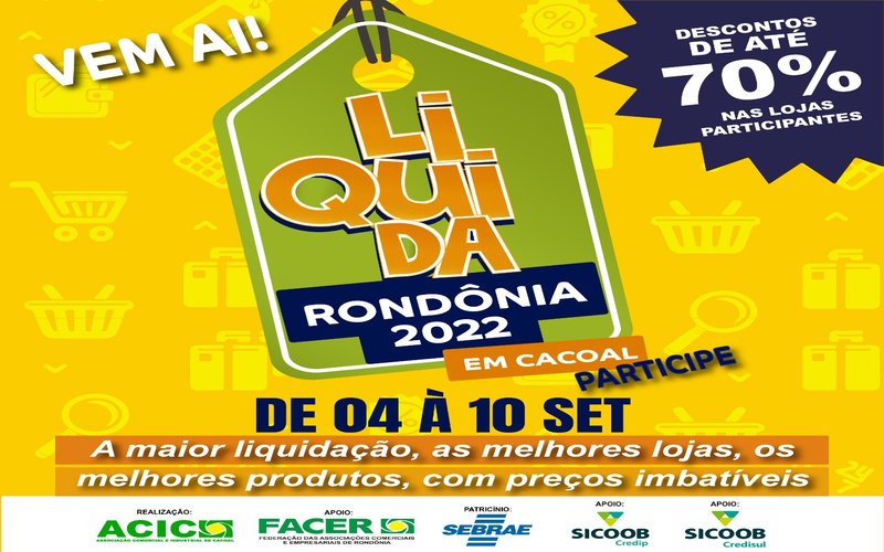 Aproximadamente 40 empresas já aderiram à feira Liquida Rondônia em Cacoal